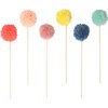 Multi Pompom Cake Toppers - Party - 1 - thumbnail