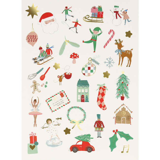 Mixed Icon Christmas Stickers