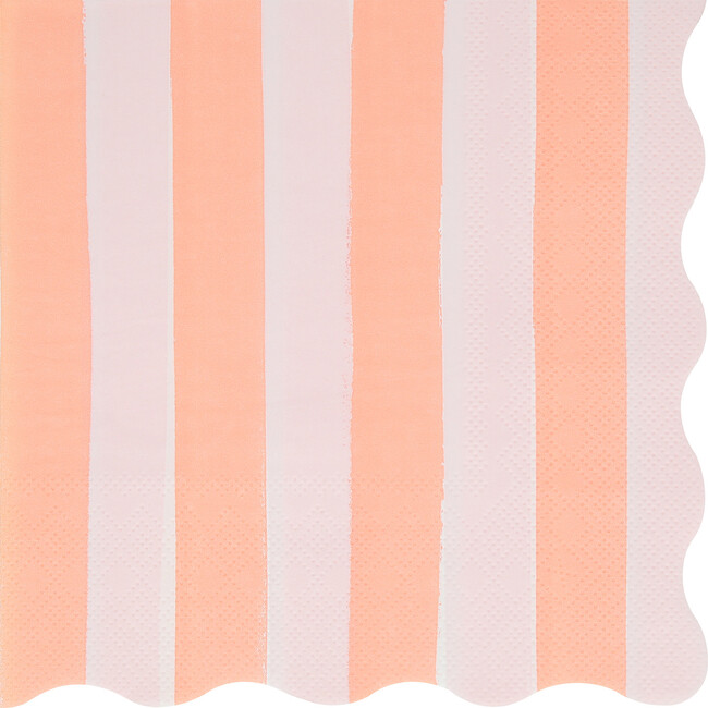 Pastel Stripe Large Napkins - Party - 6