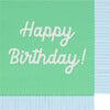 Mixed Happy Birthday Small Napkins - Party - 4 - thumbnail