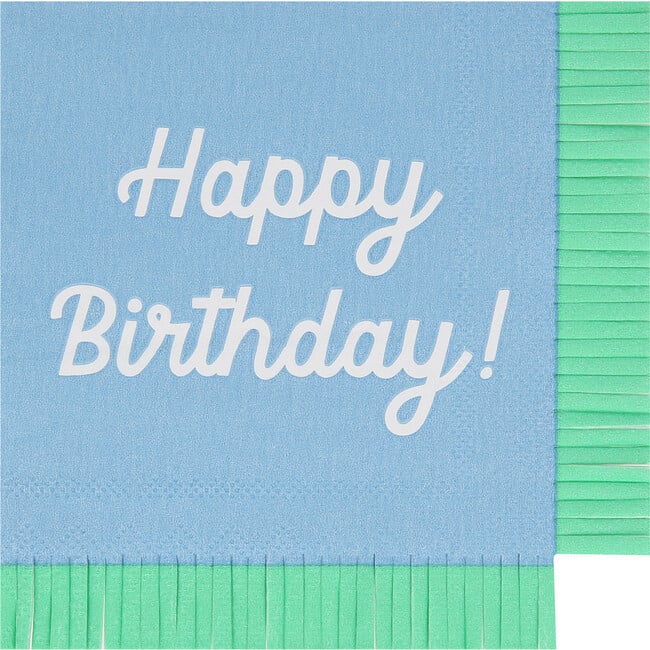 Mixed Happy Birthday Small Napkins - Party - 5