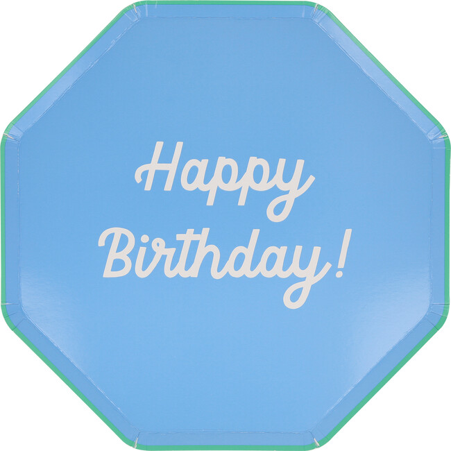 Mixed Happy Birthday Dinner Plates - Party - 4