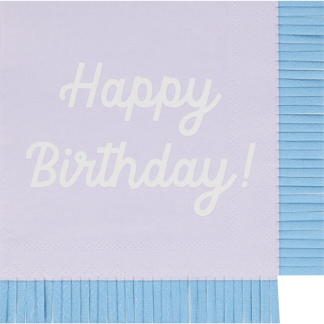 Mixed Happy Birthday Small Napkins - Party - 6