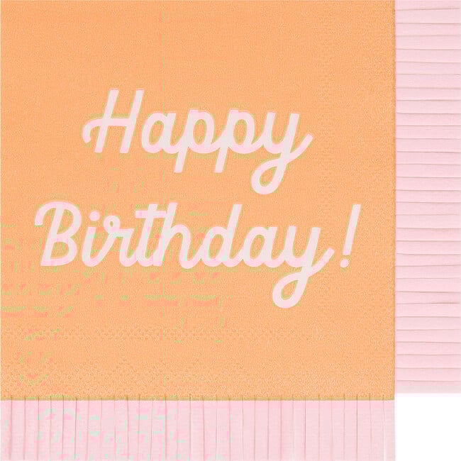 Mixed Happy Birthday Small Napkins - Party - 7
