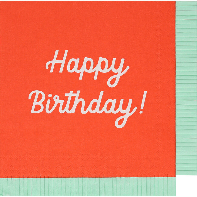 Mixed Happy Birthday Large Napkins - Party - 6