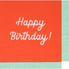 Mixed Happy Birthday Large Napkins - Party - 6