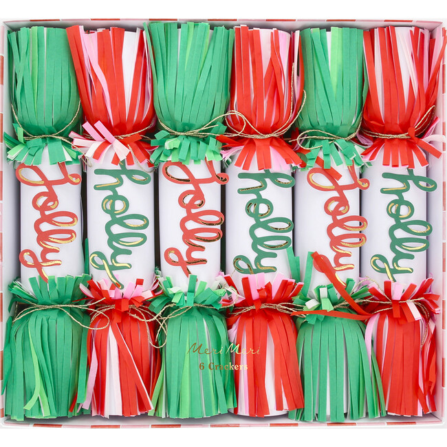 Jolly Holly Fringe Crackers