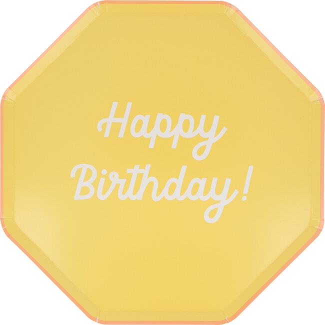 Mixed Happy Birthday Dinner Plates - Party - 6