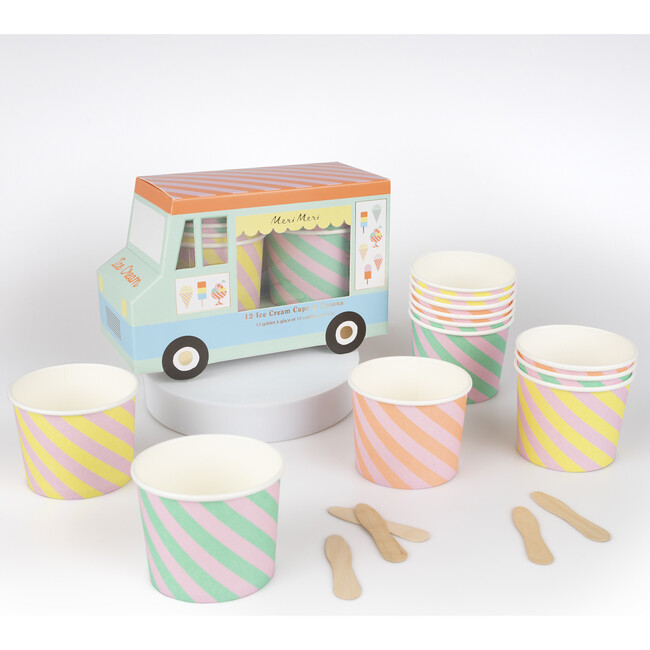 Ice Cream Cups & Spoons