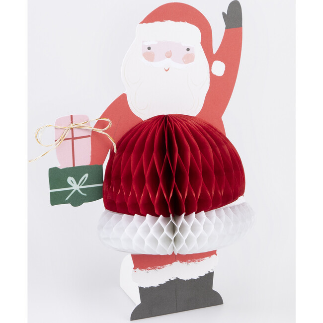 Honeycomb Santa Stand Up Card