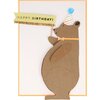 Honey Bear Stand-Up Birthday Card - Greeting Cards - 2 - thumbnail