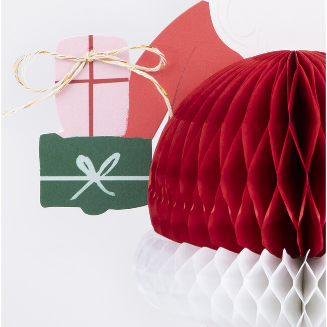 Honeycomb Santa Stand Up Card