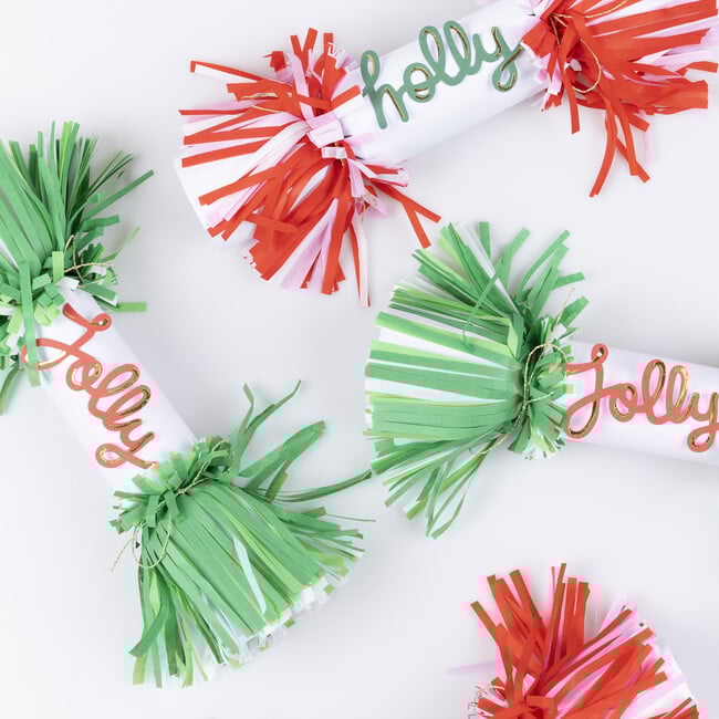 Jolly Holly Fringe Crackers - Party Accessories - 4