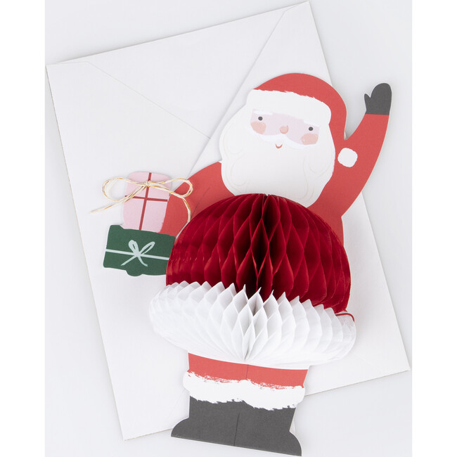 Honeycomb Santa Stand Up Card - Greeting Cards - 3