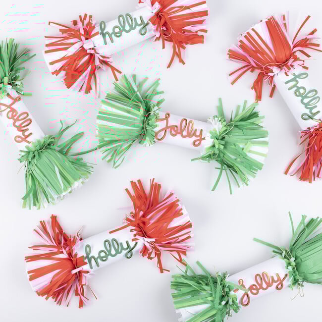 Jolly Holly Fringe Crackers - Party Accessories - 5