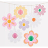Groovy Flower Hanging Decorations - Party - 1 - thumbnail