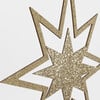 Large Glitter Wooden Star Decorations - Party - 4 - thumbnail