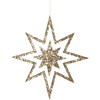 Large Glitter Wooden Star Decorations - Party - 5 - thumbnail