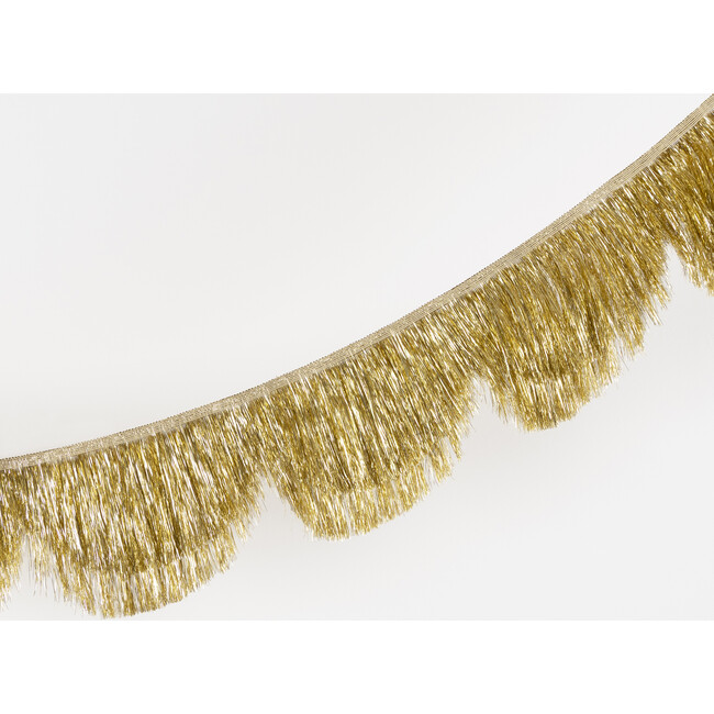 Gold Tinsel Scallop Garland - Party - 3