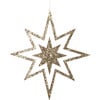 Large Glitter Wooden Star Decorations - Party - 6 - thumbnail