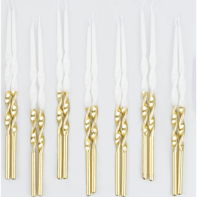 Gold Dipped Twisted Candles - Candles - 3