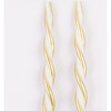 Gold Stripe Twist Candles - Candles - 4