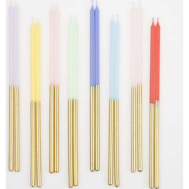 Gold Dipped Rainbow Mix Candles - Candles - 3