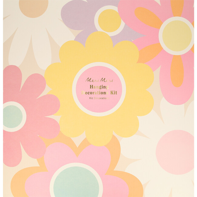 Groovy Flower Hanging Decorations - Party - 4