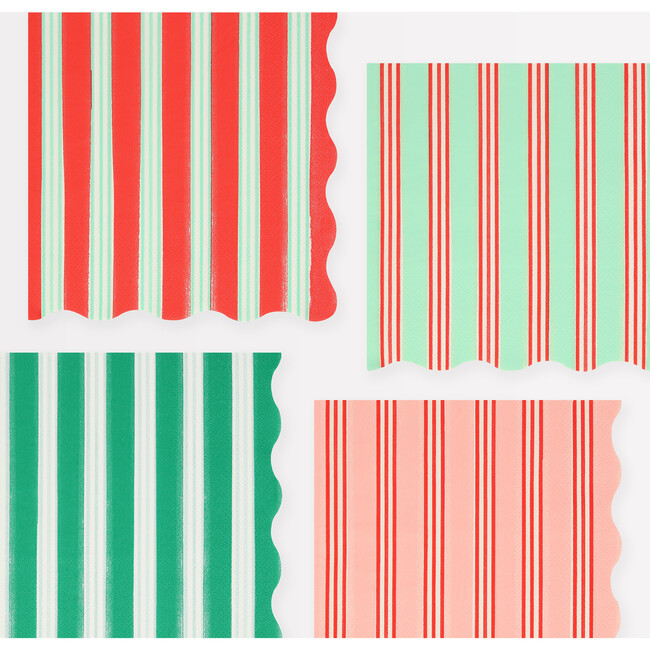 Festive Stripe Large Napkins