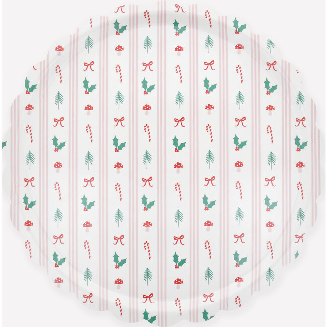 Festive Icon Stripes Large Tray