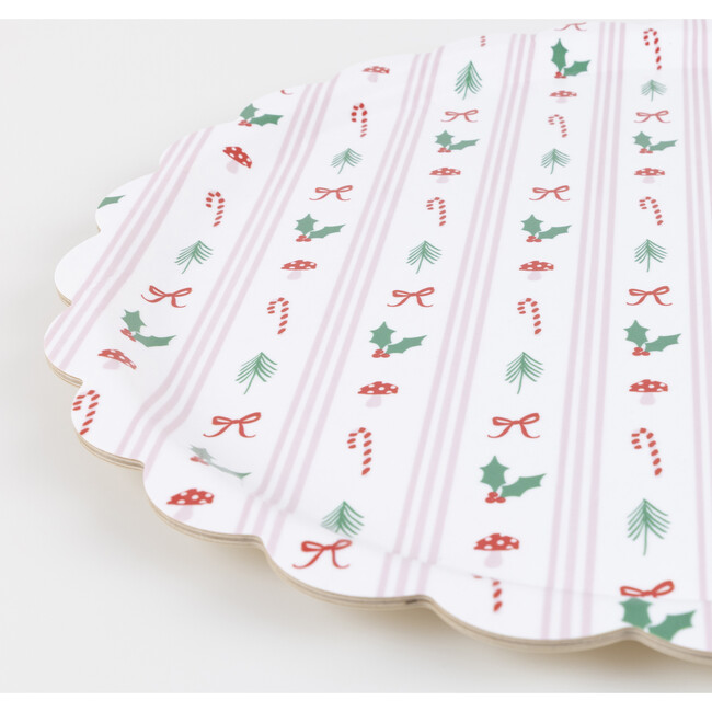 Festive Icon Stripes Large Tray