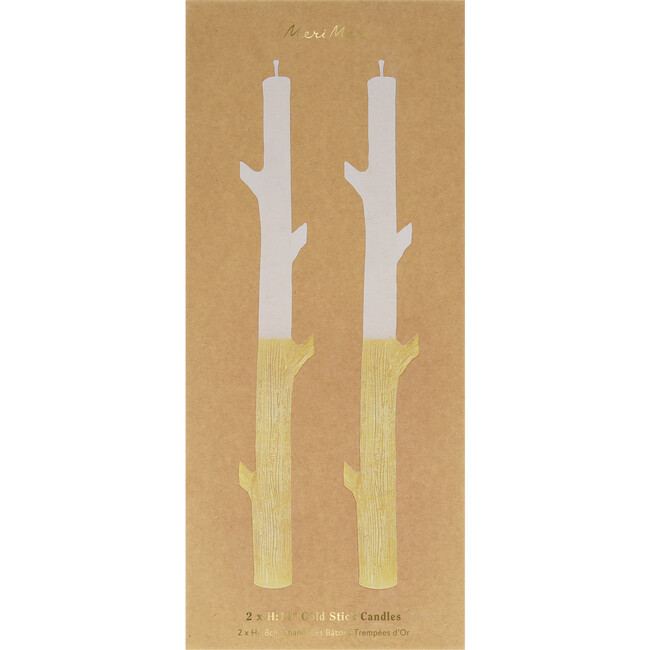 Gold Dipped Stick Candles - Candles - 5
