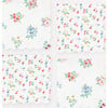 Ditsy Posy Scalloped Small Napkins - Party - 1 - thumbnail