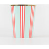 Festive Stripe Cups - Party - 3 - thumbnail