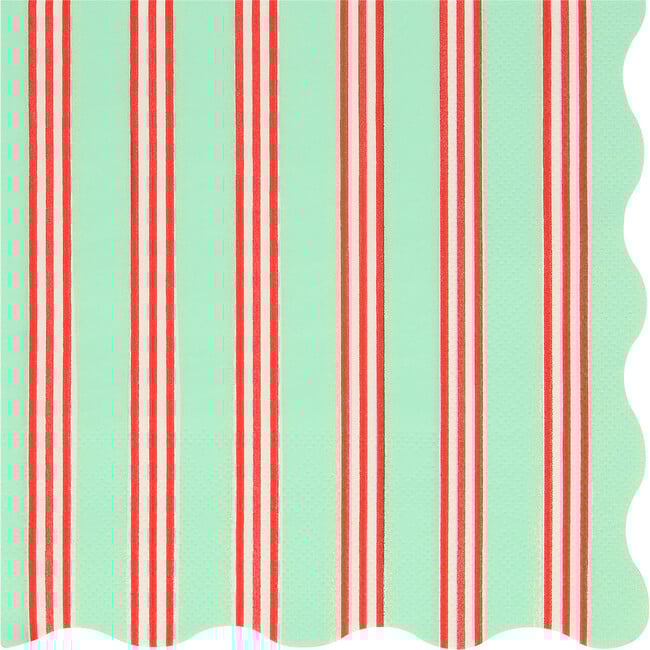Festive Stripe Large Napkins - Party - 5