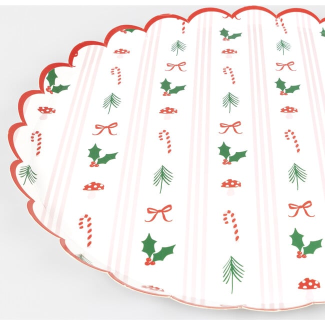 Festive Icon Stripes Dinner Plates - Party - 3
