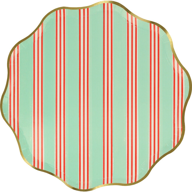 Festive Stripe Side Plates - Party - 4