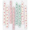 Festive Patterned Table Candles - Candles - 4 - thumbnail