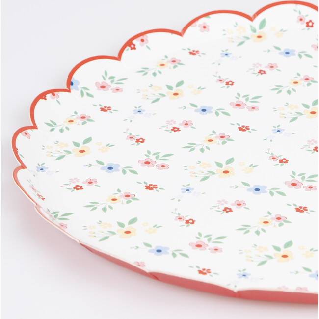 Ditsy Posy Scalloped Side Plates - Party - 3