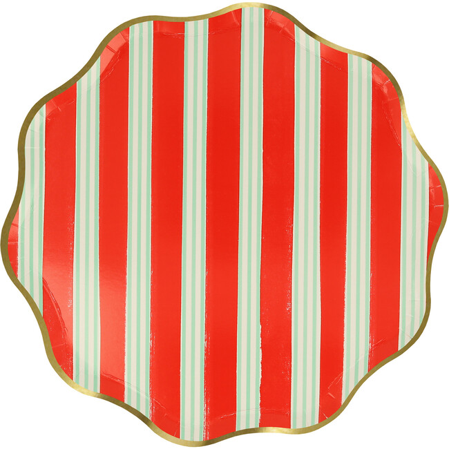 Festive Stripe Side Plates - Party - 6