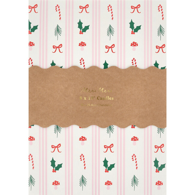 Festive Patterned Table Candles - Candles - 5