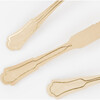 Elegant Gold Foil Detail Wooden Cutlery Set - Party - 5 - thumbnail
