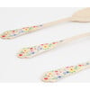 Elegant Floral Wooden Cutlery Set - Party - 4 - thumbnail