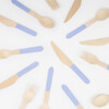 Cornflower Blue Wooden Cutlery Set - Party - 2 - thumbnail