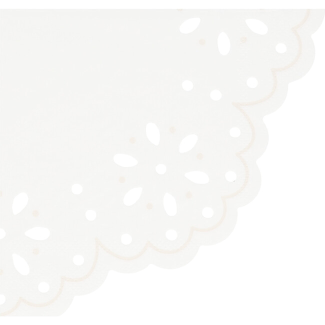 Broderie Anglaise Lace White Small Napkins