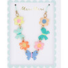 Butterflies & Flowers Enamel Charm Necklace - Costume Accessories - 1 - thumbnail
