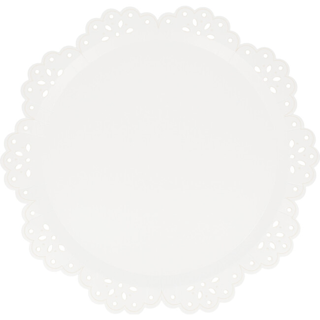 Broderie Anglaise Lace White Side Plates