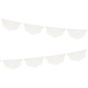Broderie Anglaise Lace White Pennant Garland - Party - 1 - thumbnail