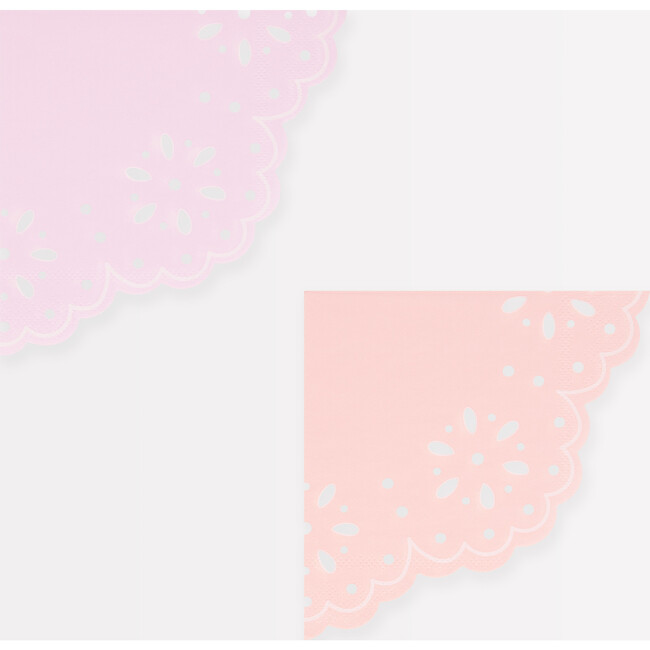 Broderie Anglaise Lace Multi Small Napkins