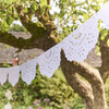 Broderie Anglaise Lace White Pennant Garland - Party - 2